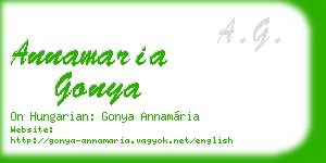 annamaria gonya business card